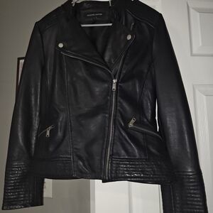 Marissa Asymmetric Leather Moto Jacket